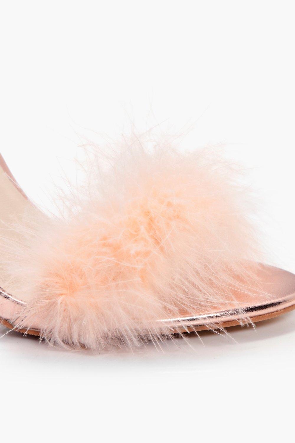 Rose gold 2024 feather heels